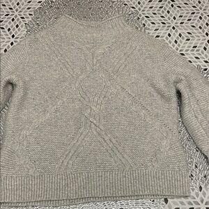 Banana Republic Gray Cable Knit Sweater
